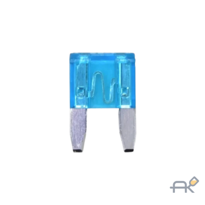 Предохранитель автомобильный MINI-10.8X16.5MM. бирюзовый. 15 А (520830015)